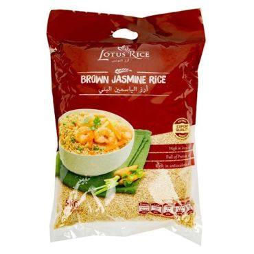 Lotus Jasmine Rice, 5Kg-Brown, 8 Pieces Per Carton
